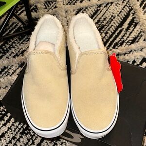 Vans Women's Tan Slip-On Sneakers